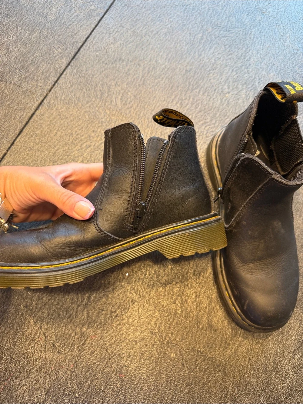 Doc Martens Kids Black Boots size 2